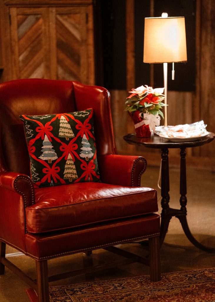 kelley farm event planner coordinator christmas holiday party furniture rental vintage event design